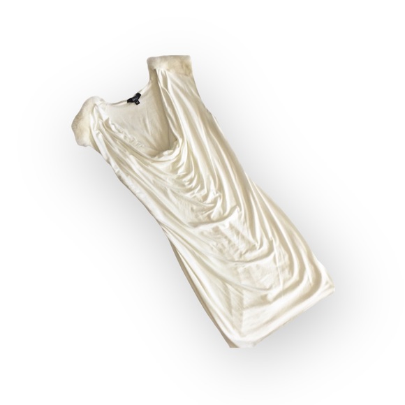 Sky 𖤐 Tino Fluffy Rabbit Fur Trim Sexy Bodycon Mini Dress 𖤐 White 𖤐 Medium 𖤐 - Picture 5 of 13